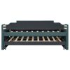 Twin Size Upholstered Daybed with Trundle and Three Drawers,Green