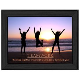 "Teamwork" By Trendy Decor4U, Printed Wall Art, Ready To Hang Framed Poster, Black Frame (Color: as Pic)